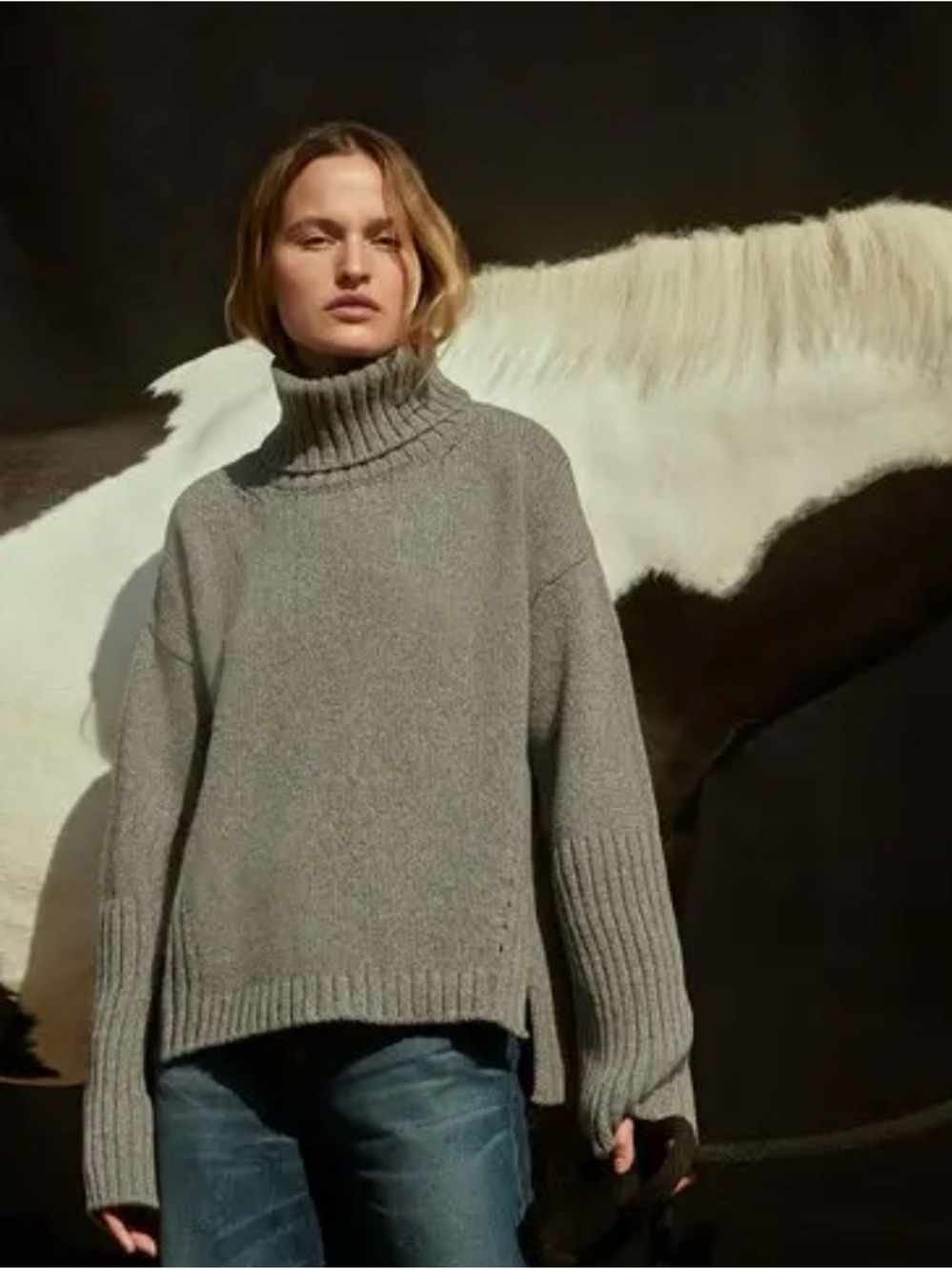 G. Label by goop Yang High-Cuff Turtleneck Sweater